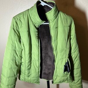 Lime Green Quilted Jacket